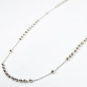 My Saints My Hero Minimal Rosary Silver Bead Station Necklace